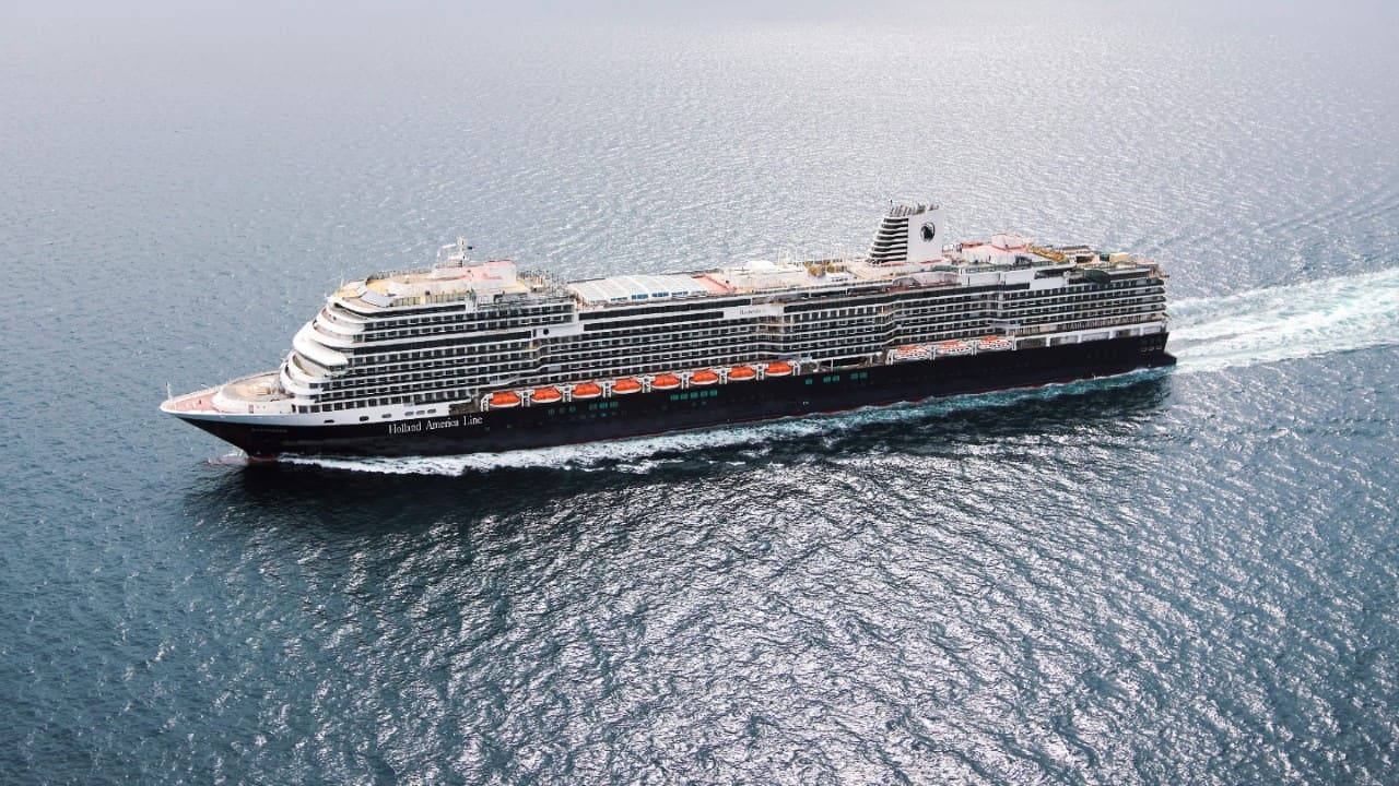Rotterdam cruise ship sailing at sea